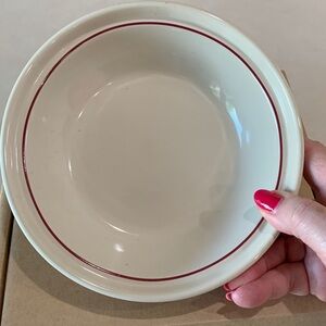 Longaberger 6” Pie Plate., Traditional Red. NIB